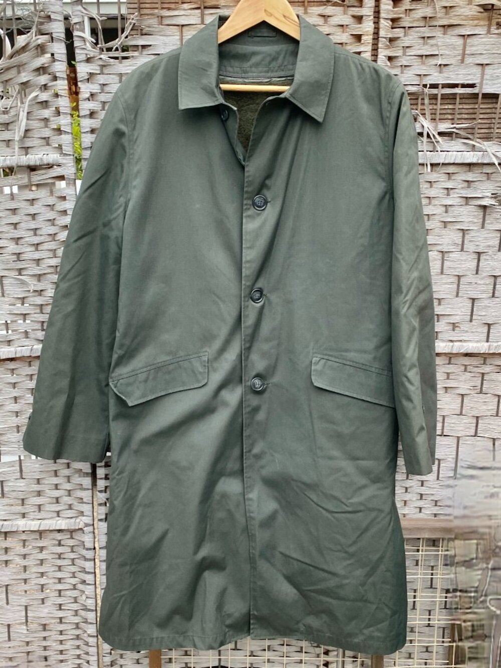 1960s Vintage Sears All Weather Anorak Military Coat Perma-Prest Malden Mills